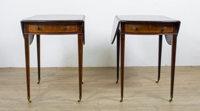 PAIR OF PEMBROKE DROP LEAF SIDE