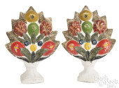 PAIR OF PENNSYLVANIA CHALKWARE