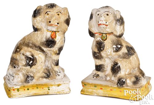 PAIR OF PENNSYLVANIA CHALKWARE