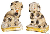 PAIR OF PENNSYLVANIA CHALKWARE