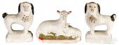 PAIR OF PENNSYLVANIA CHALKWARE