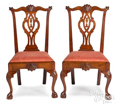 PAIR OF PENNSYLVANIA CHIPPENDALE