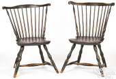 PAIR OF PENNSYLVANIA FANBACK W