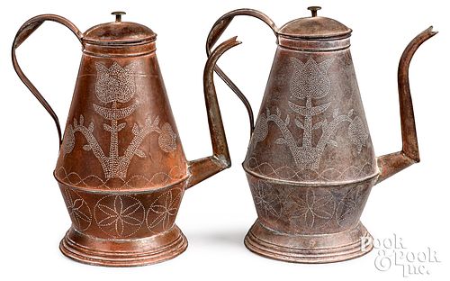 PAIR OF PENNSYLVANIA PUNCHED TIN