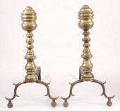 PAIR OF PERIOD MULTI-TURNED BR