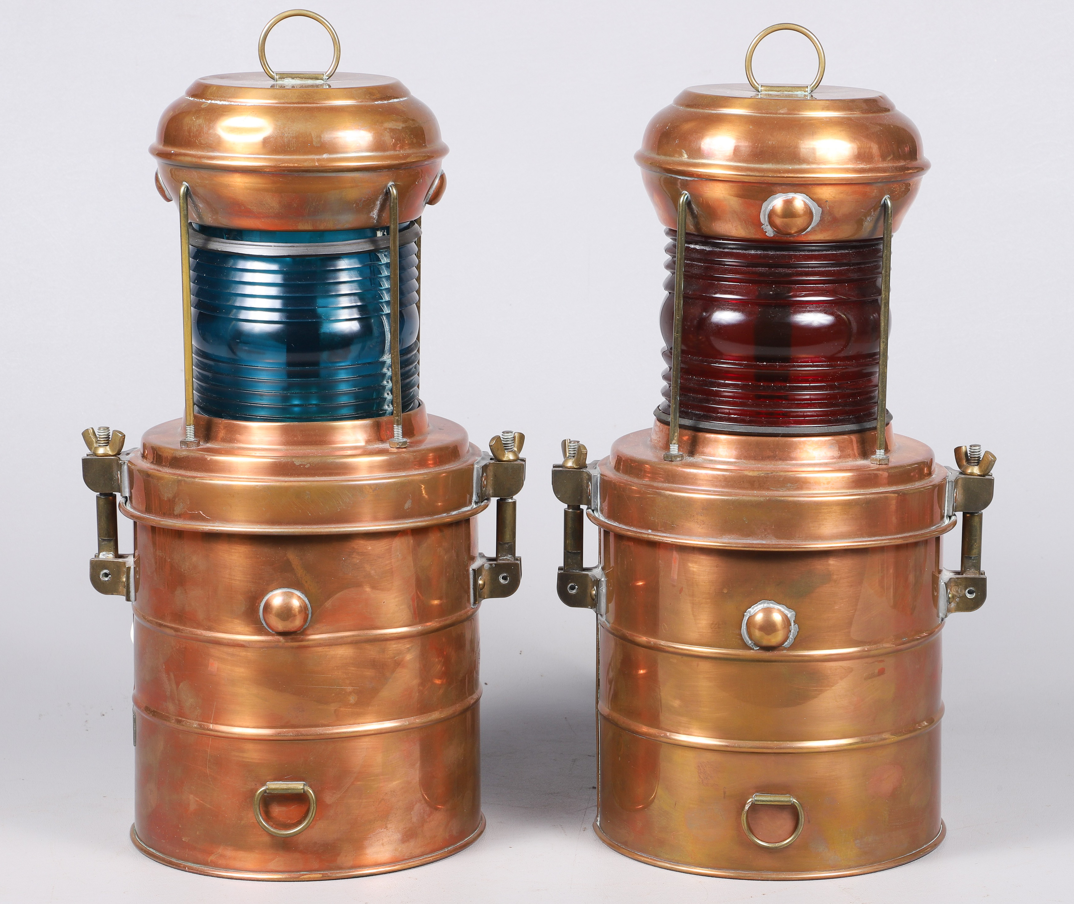 Pair of Perkins Marine Lamp &