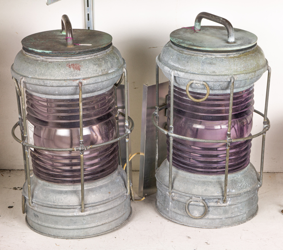 PAIR OF PERKINS 'PERKO' AMETHYST