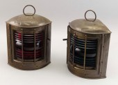 PAIR OF PERKO BRASS PORT AND S