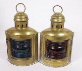 PAIR OF PERKO BRASS PORT AND S