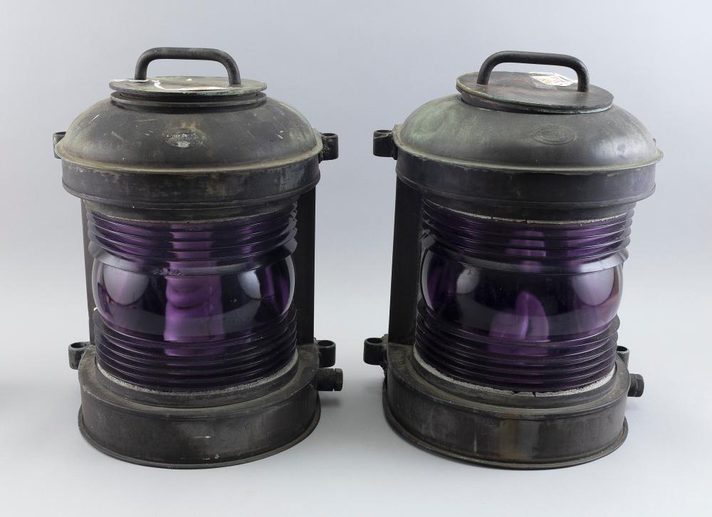 PAIR OF PERKO SHIP’S LANTERNS