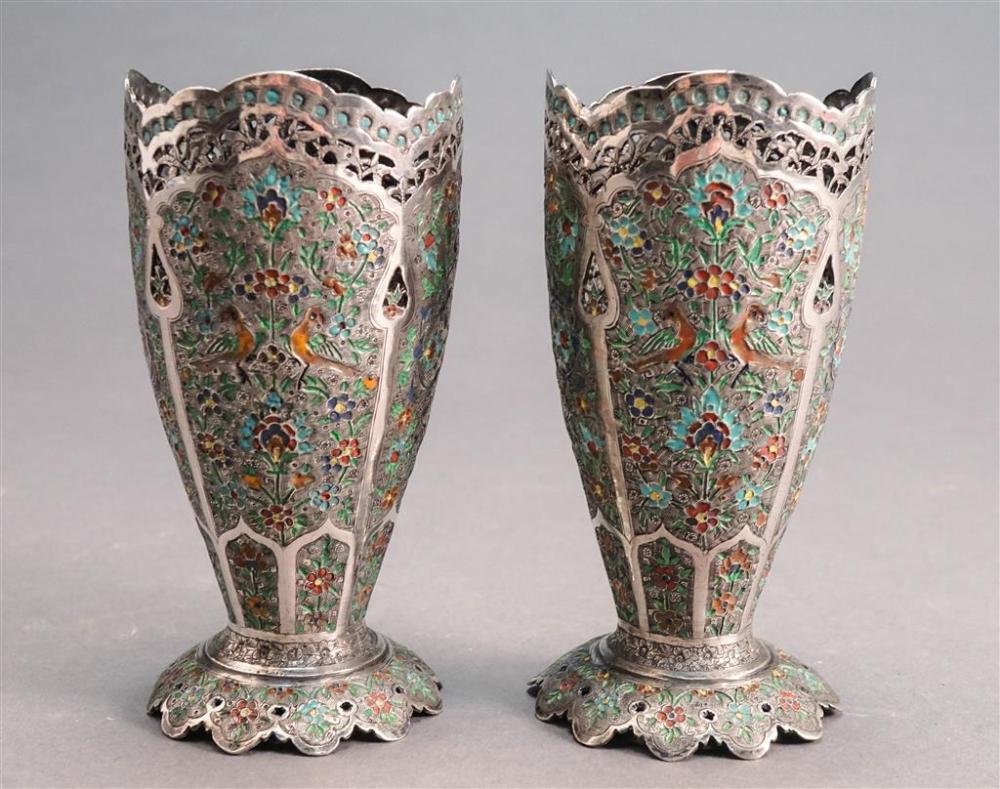 PAIR OF PERSIAN 900-SILVER AND
