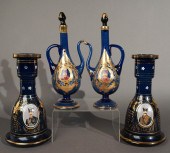 PAIR OF PERSIAN GILT ENAMELED