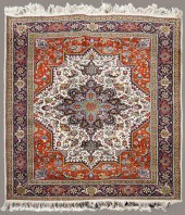 PAIR OF PERSIAN TABRIZ HAND KN