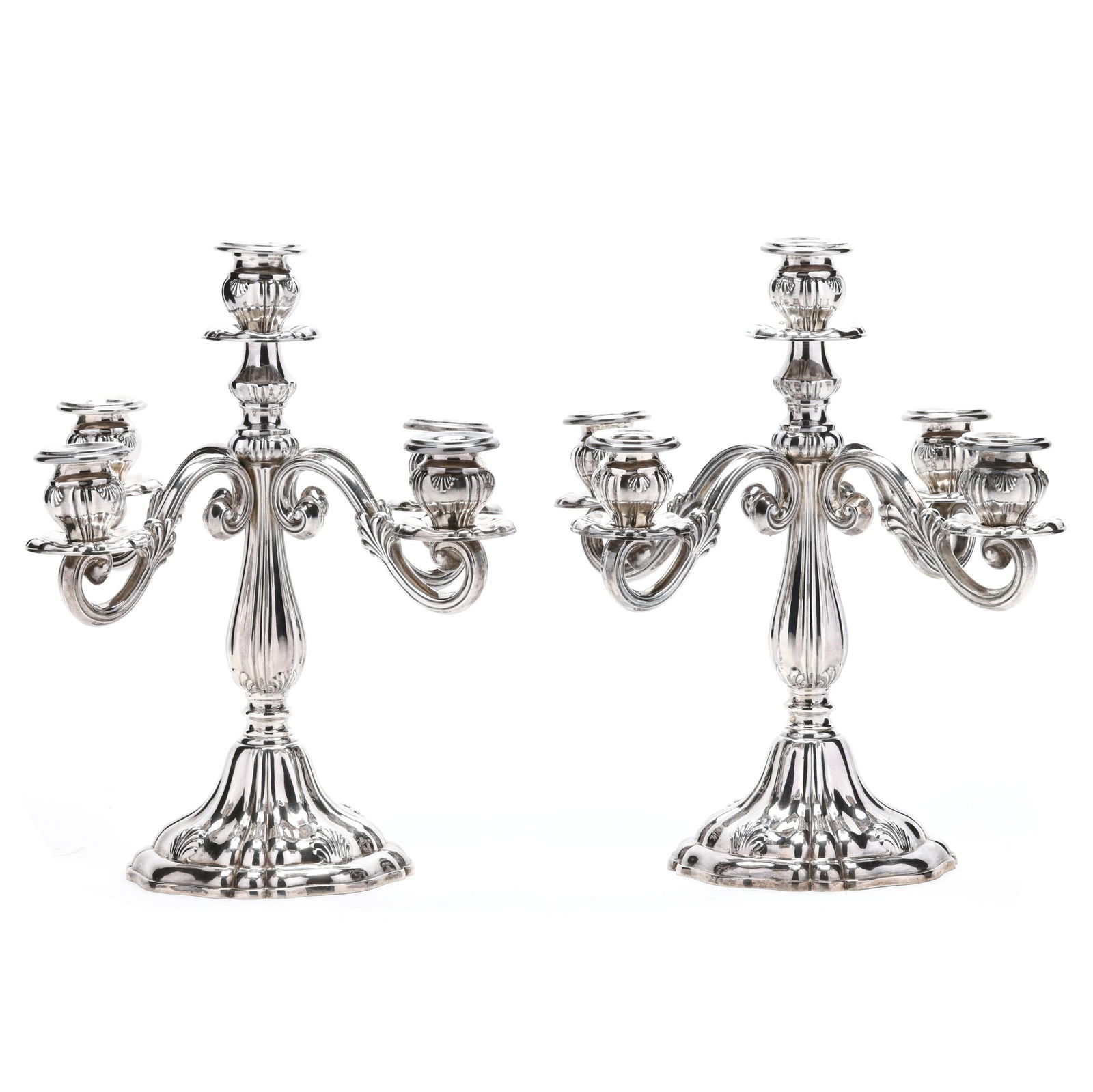PAIR OF PERUVIAN SILVER