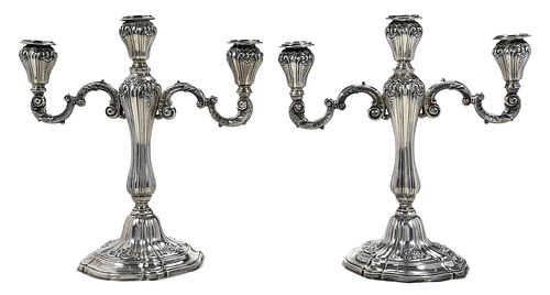 PAIR OF PERUVIAN STERLING