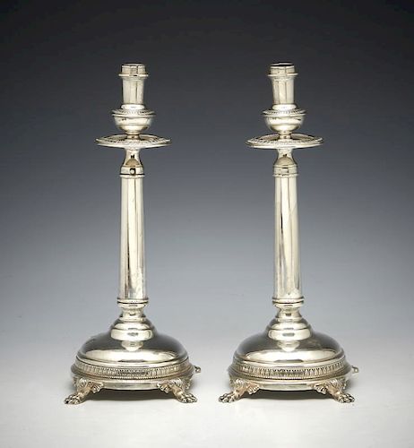 PAIR OF PERUVIAN STERLING