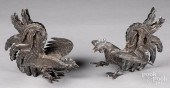 PAIR OF PERUVIAN STERLING SILV