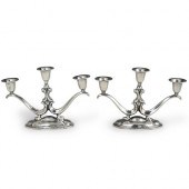 PAIR OF PERUVIAN STERLING SILV
