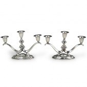 PAIR OF PERUVIAN STERLING SILV