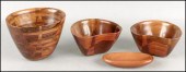 PAIR OF PETER PETROCHKO WOOD B