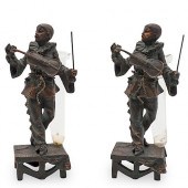 PAIR OF PETITE CHOSES PEWTER B