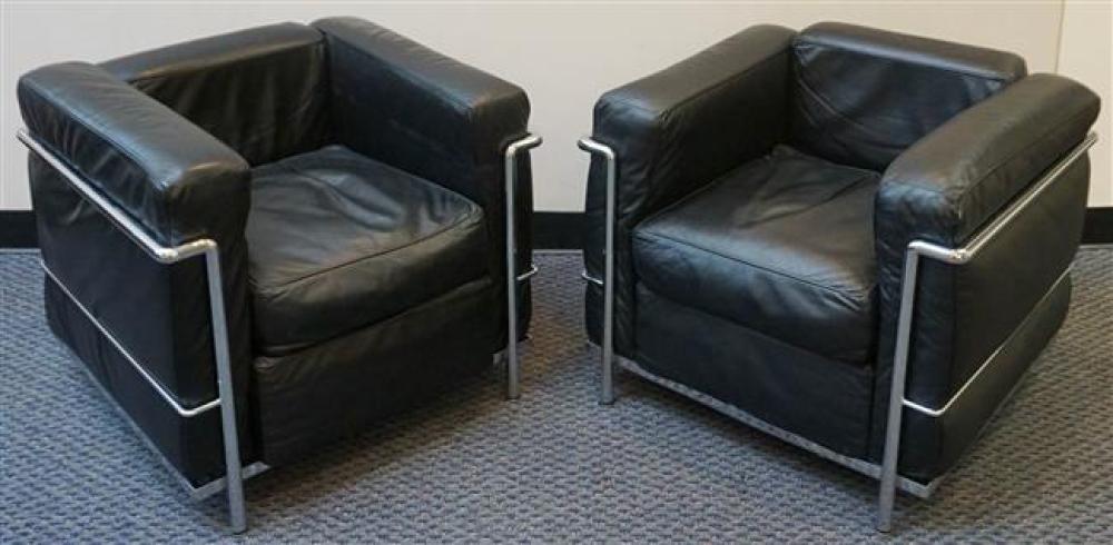 PAIR OF PETITE LE CORBUSIER LC2