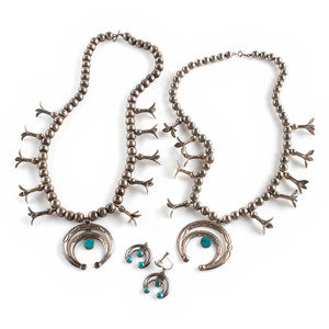 Pair of Petite Navajo Silver and