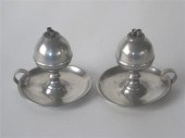 Pair of  "petticoat" whale oil