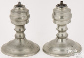 PAIR OF PEWTER LAMPS BY ALLEN