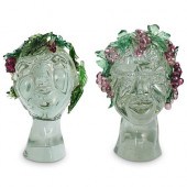 PAIR OF "PEZZO UNICO" MURANO G