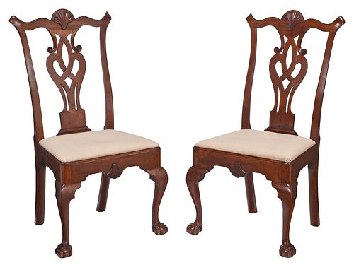 PAIR OF PHILADELPHIA CHIPPENDALE