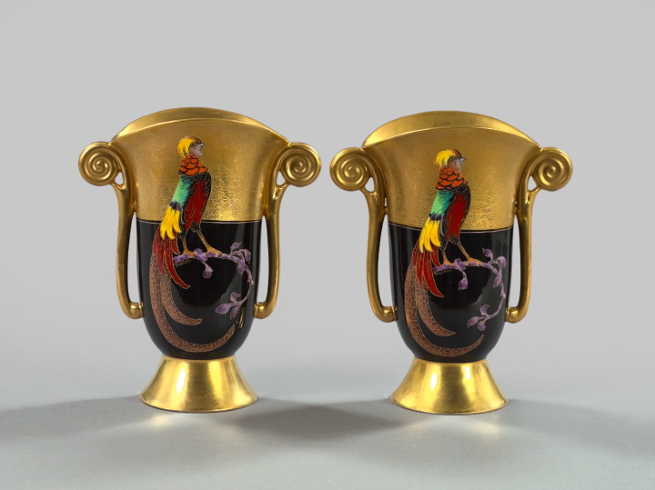 Pair of Pickard Hand-Painted and
