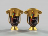 Pair of Pickard Hand-Painted a