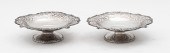 PAIR OF PIERCED STERLING SILVE