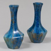 PAIR OF PIERREFONDS CRYSTALLIN