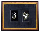 PAIR OF PIETRA DURA PLAQUES FR