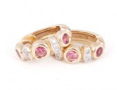 PAIR OF PINK TOURMALINE AND GO