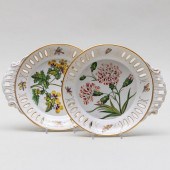 PAIR OF PINXTON PORCELAIN BOTA