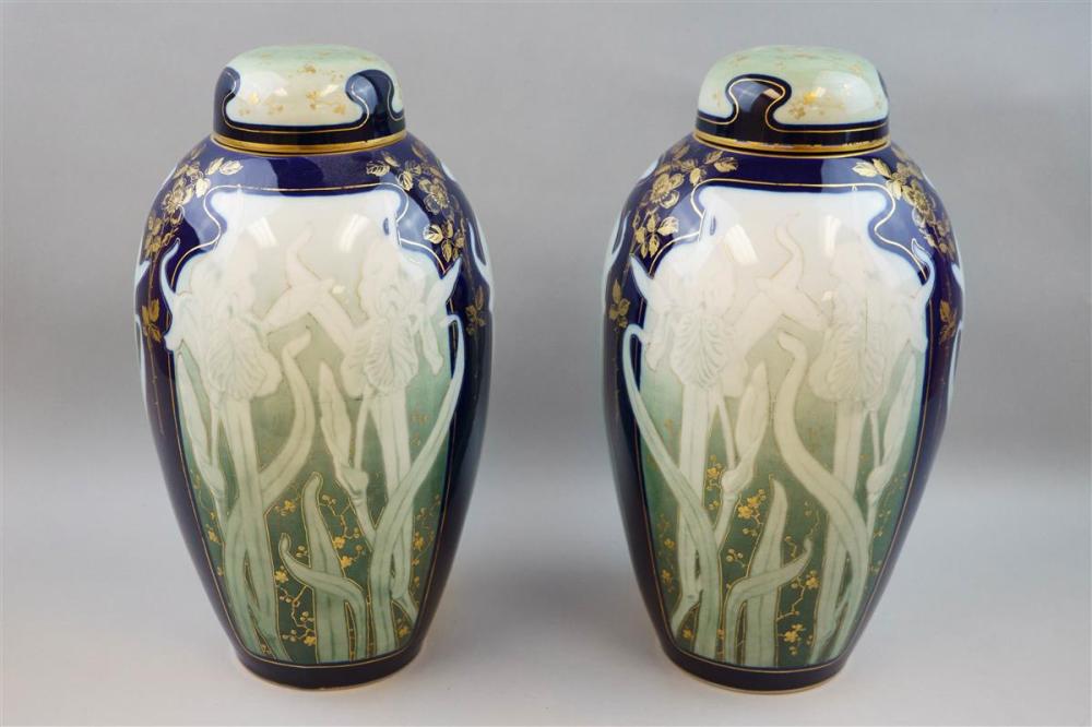 PAIR OF PIRKENHAMMER ART NOUVEAU