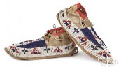 PAIR OF PLAINS INDIAN BEADED M