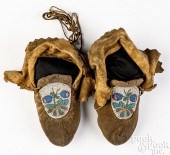 PAIR OF PLAINS INDIAN BEADED C