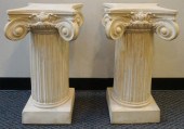 PAIR OF PLASTER CORINTHIAN-FOR