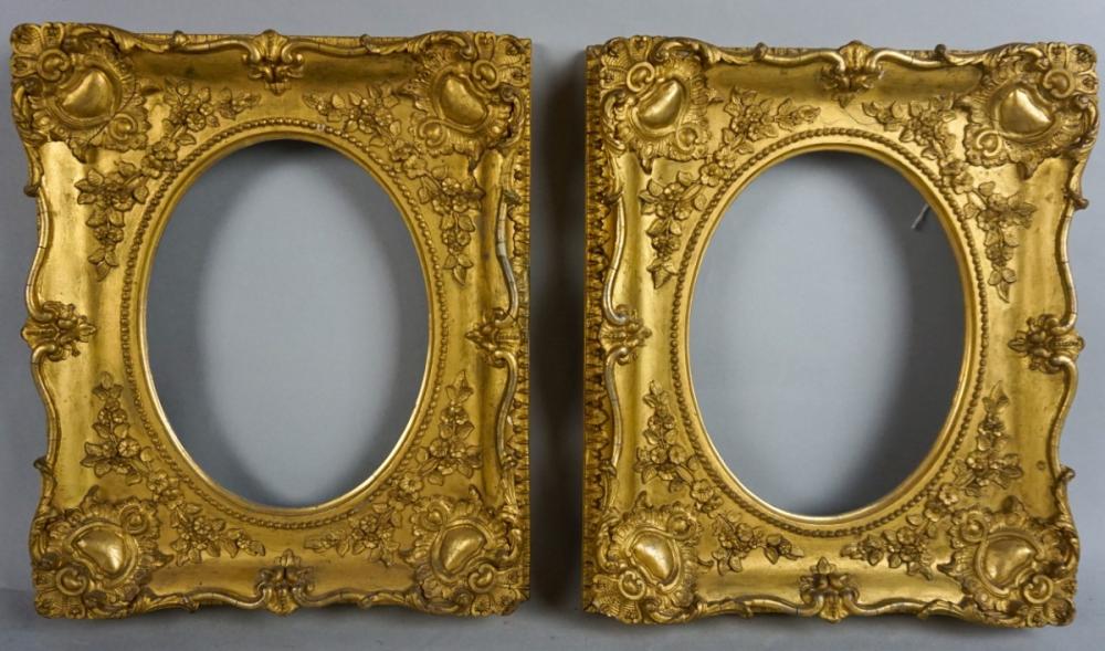PAIR OF PLASTER GILT ROCOCO