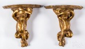 PAIR OF PLASTER PUTTI WALL BRA