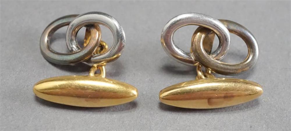 PAIR OF PLATINUM, 18-KARAT AND