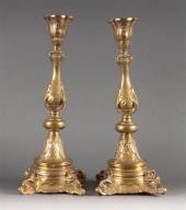 Pair of Polish sheet brass Sab