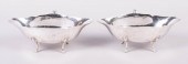 PAIR OF POLISH SILVER DOUBLE-L
