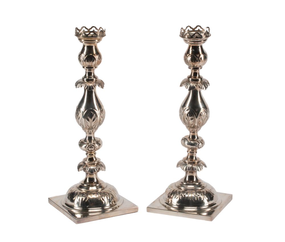 PAIR OF POLISH SILVERPLATE