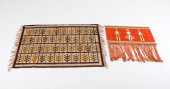 PAIR OF POLISH WOOL WALL TAPES