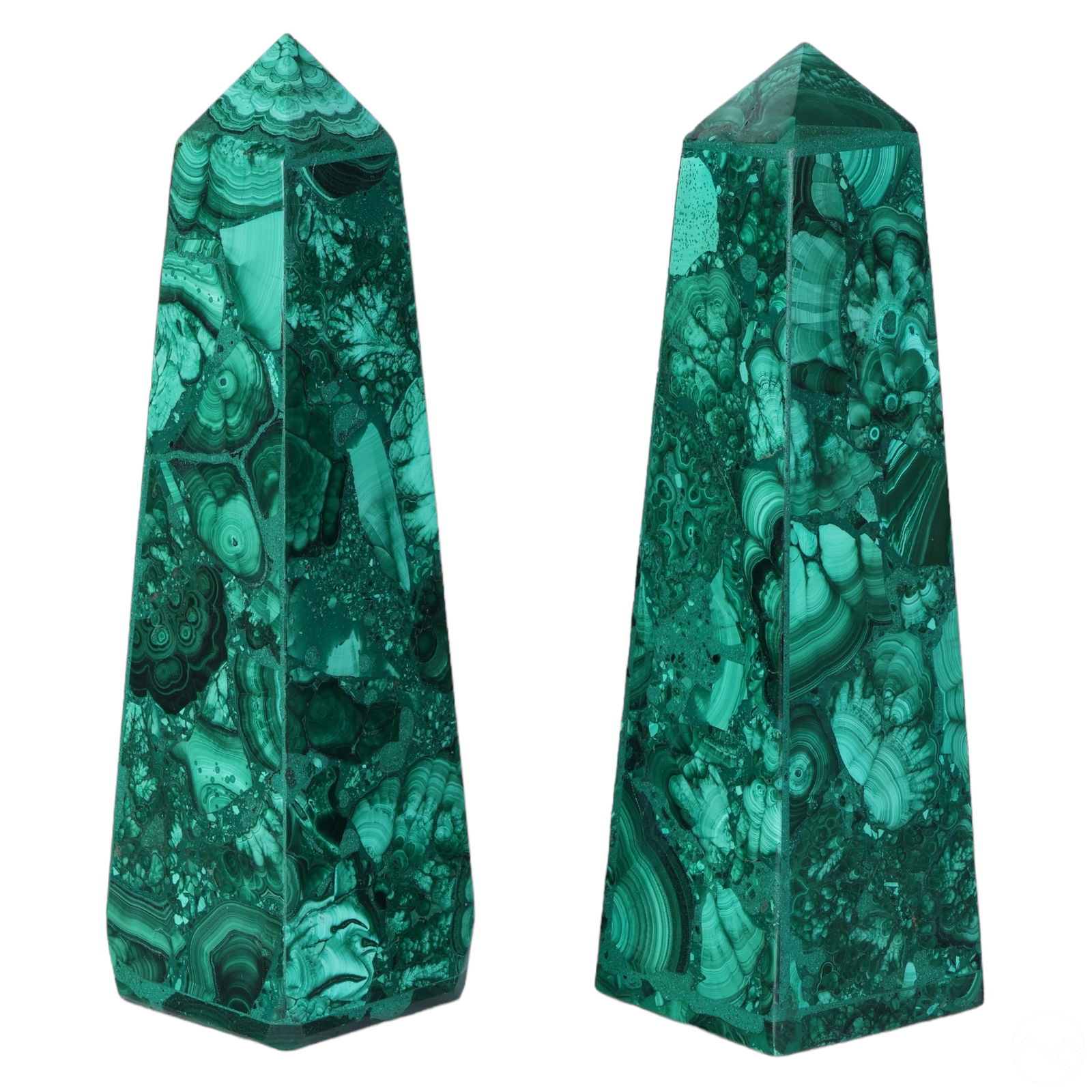 PAIR OF POLISHED NATURAL